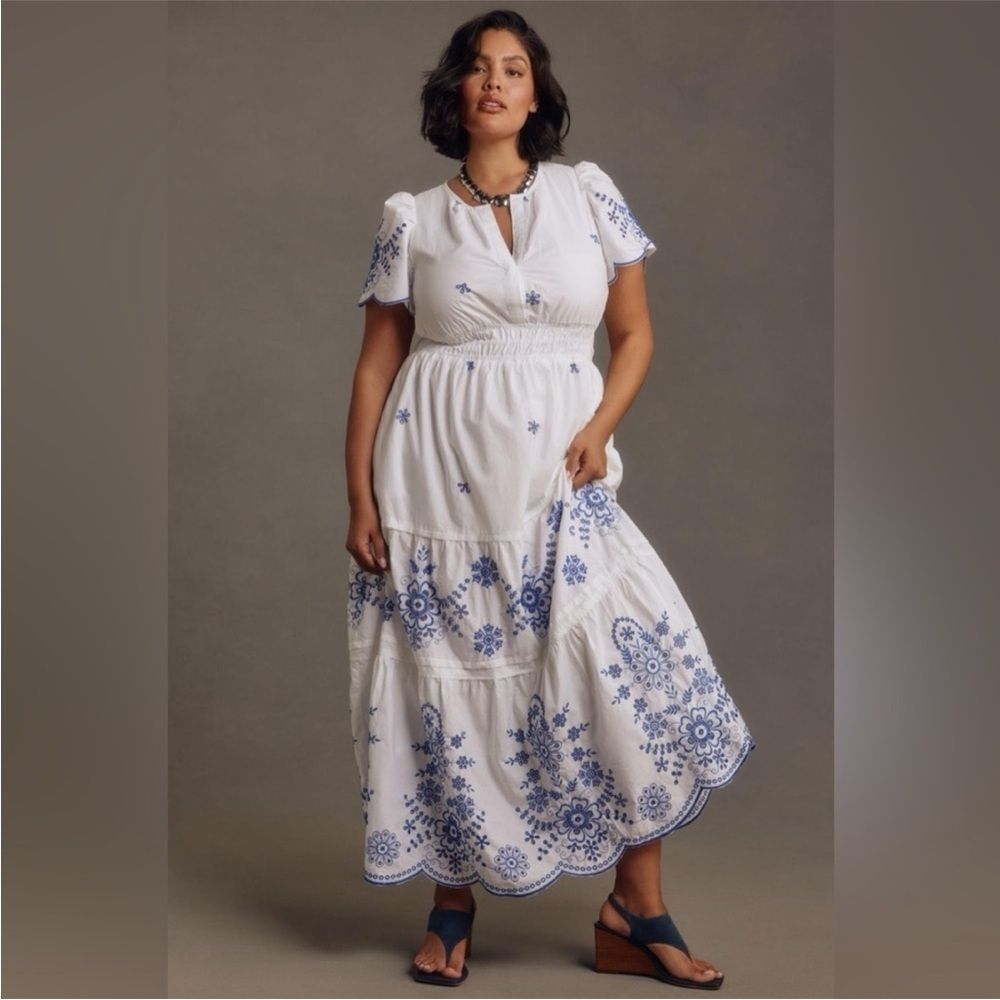 New Anthropologie The Somerset Maxi Dress: Eyelet Edition Size 3X